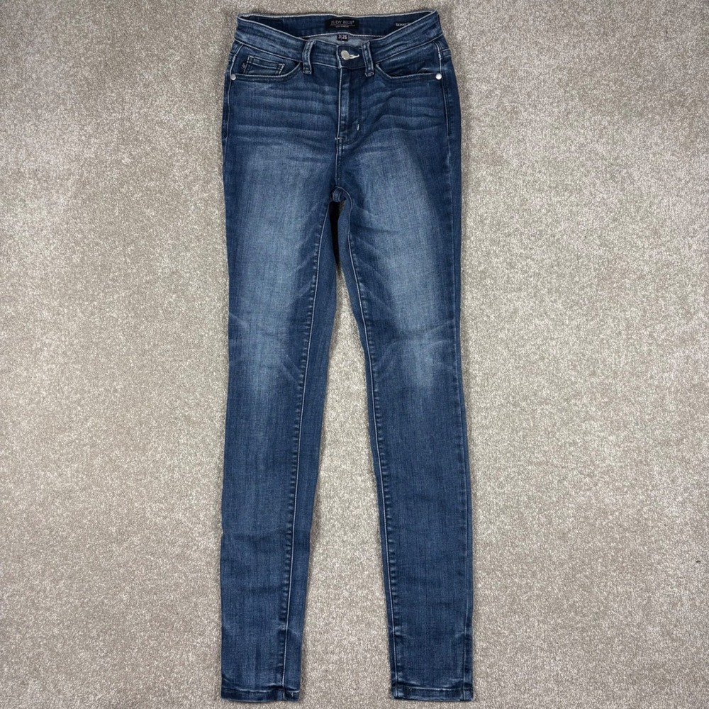 Judy Blue Skinny Fit Jeans Dark Wash Stretch Denim Size 3/26 JB82419DK